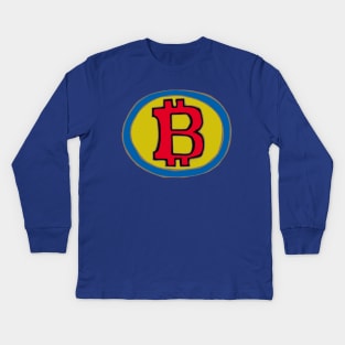 Super Bitcoin Kids Long Sleeve T-Shirt